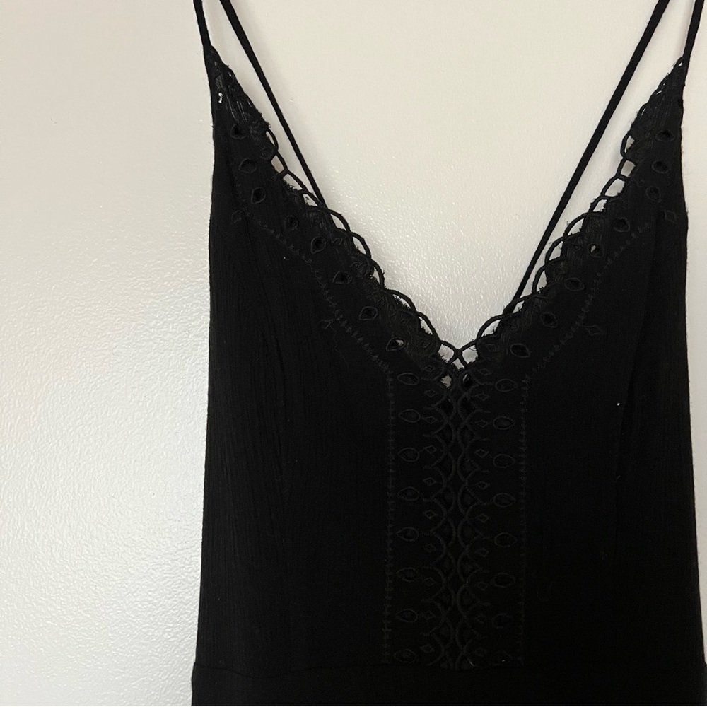 Lace detail romper